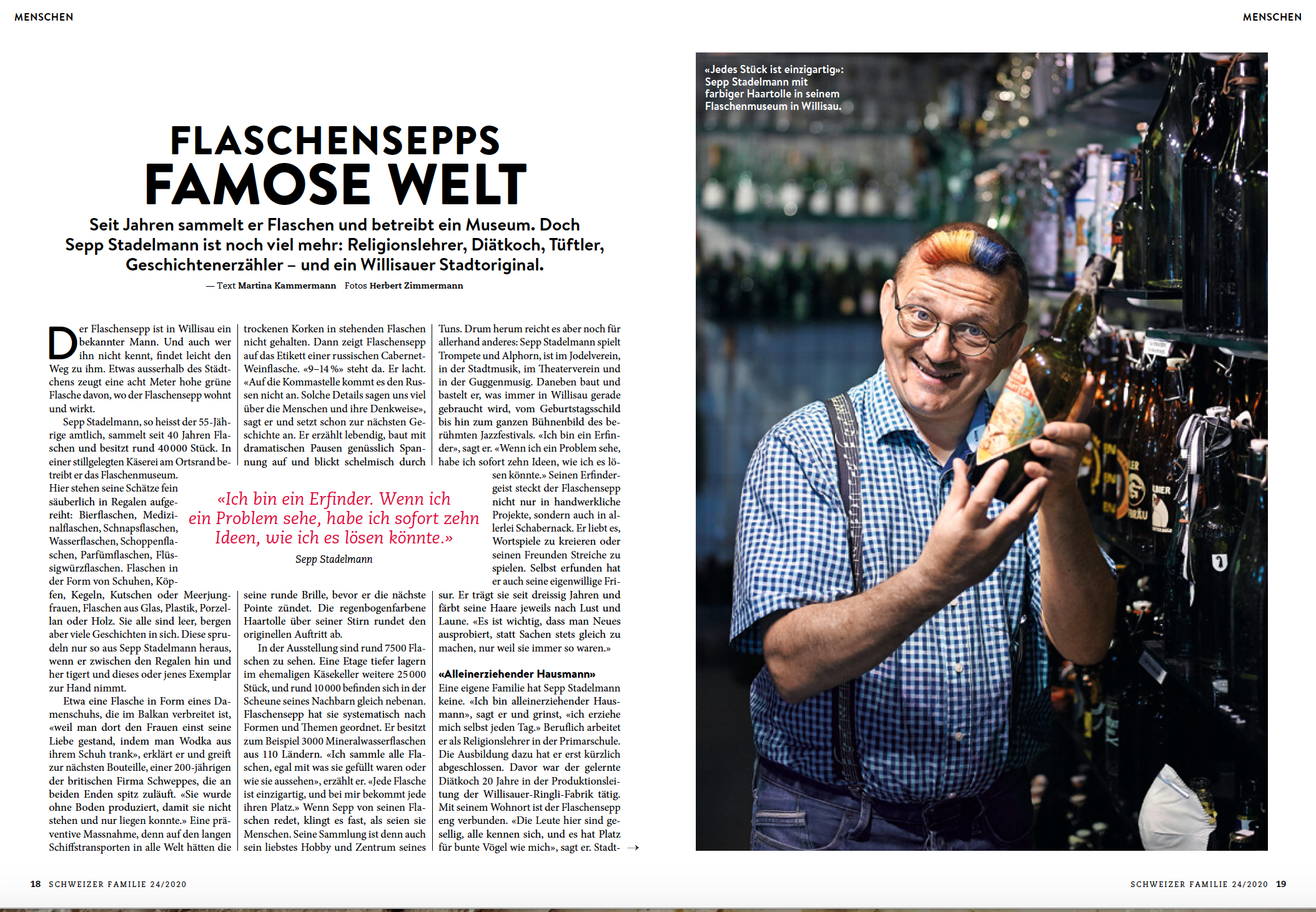 Schweizer Familie Porträt Flaschensepp Martina Kammermann 07 20 1